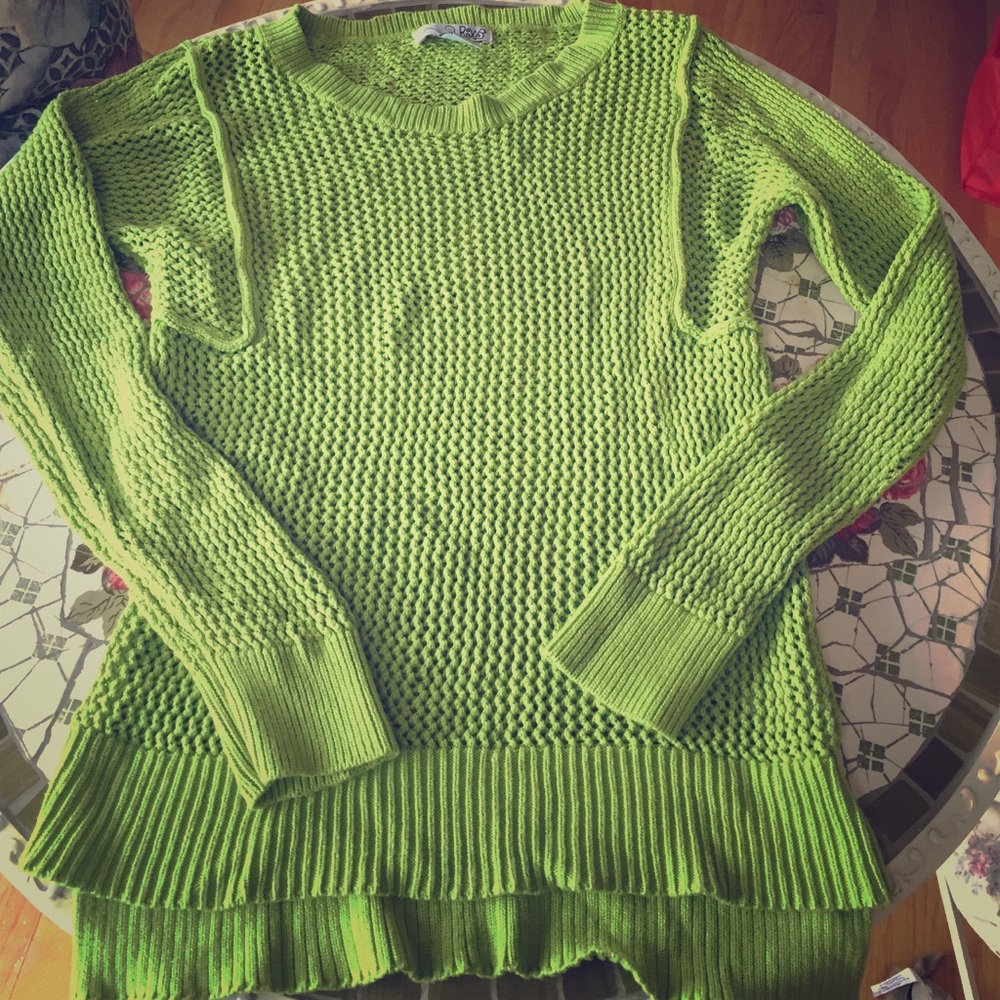 🍍CHARTREUSE🍍COTTON SWEATER